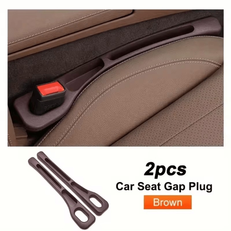 GapGuard Universal Car Seat Gap Filler 2PCS Leak Proof Seat Gap Plug Strip AntiDrop Organizer For P 7