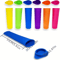 FrostJoy Silicone Popsicle Molds 6 Piece Reusable Ice Pop Maker BPA Free Easy Release DIY Ice Cream 5