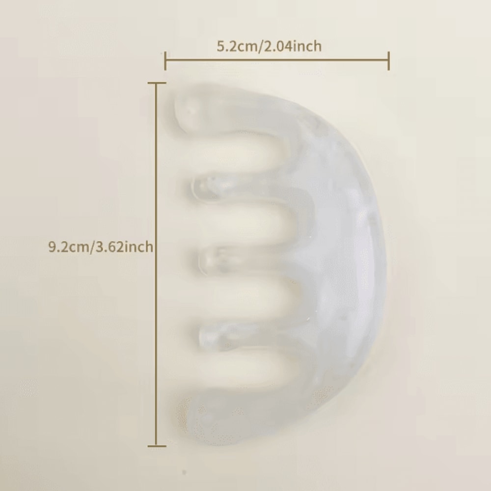 ZenPulse FiveTooth Meridian Massage Comb Wooden Gua Sha Scalp Head Relaxation Tool Portable 4