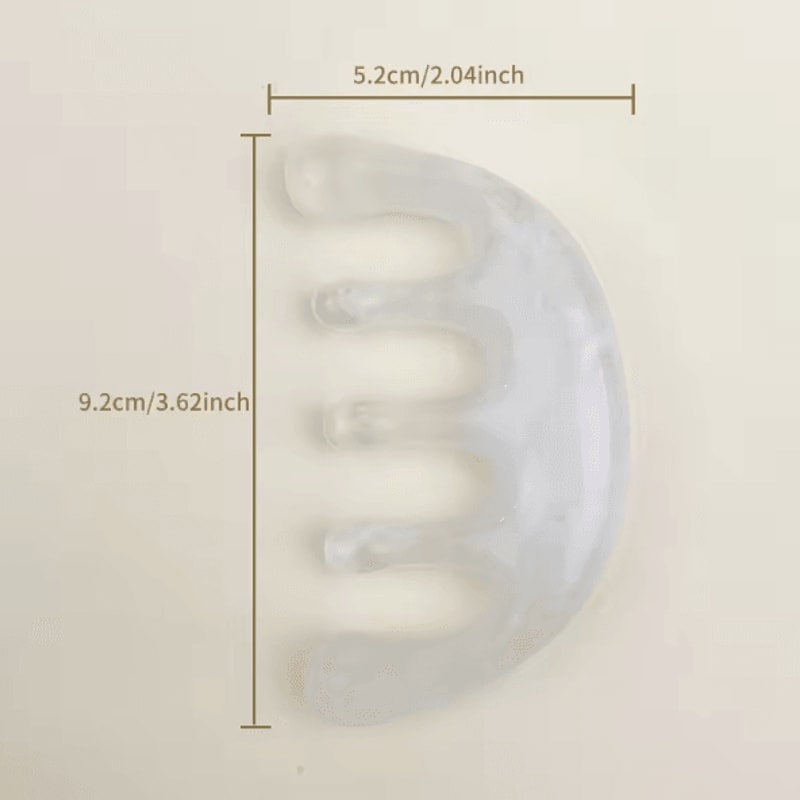 ZenPulse FiveTooth Meridian Massage Comb Wooden Gua Sha Scalp Head Relaxation Tool Portable 4