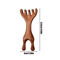 ZenAura Sandalwood Deer Antler Massage Comb Gua Sha Scalp Facial Meridian Therapy Tool 7