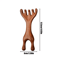 ZenAura Sandalwood Deer Antler Massage Comb Gua Sha Scalp Facial Meridian Therapy Tool 7