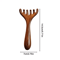 ZenAura Sandalwood Deer Antler Massage Comb Gua Sha Scalp Facial Meridian Therapy Tool 6