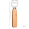 BarEdge Wooden Handle Bottle Opener Stainless Steel HeavyDuty Bartender Tool For Beer Soft Drinks 4