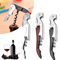 VinoEase 3in1 MultiFunction Wine Beer Bottle Opener With Corkscrew Foil Cutter Portable 0