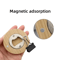 BrewSnap Bamboo Magnetic Bottle Opener Round Portable Fridge Magnet Beer Opener For Home Parties 3