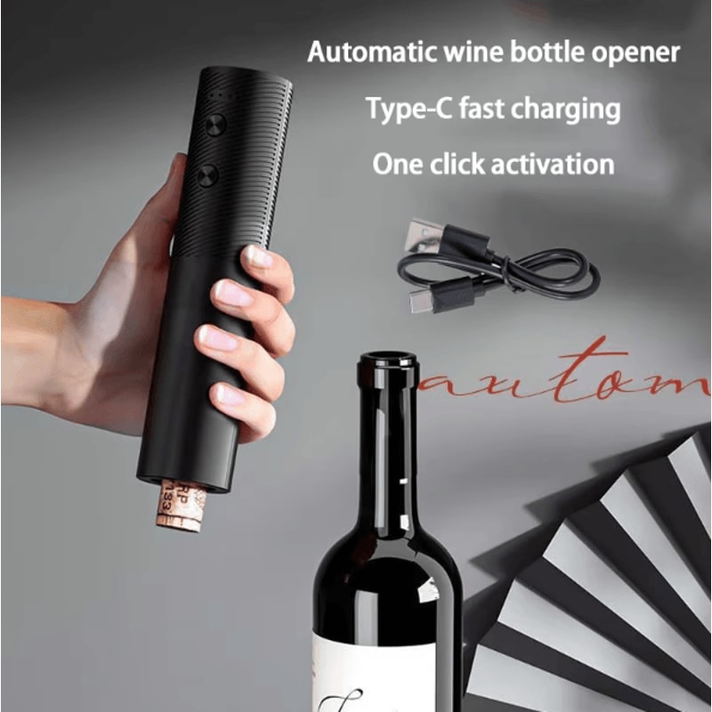 VinoSwift Automatic Wine Opener USB Rechargeable Electric Corkscrew OneTouch Bottle Opener For Home 0