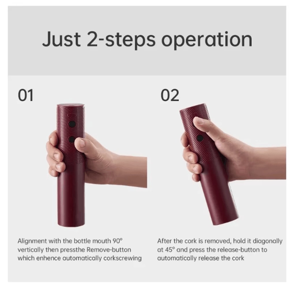 VinoSwift Automatic Wine Opener USB Rechargeable Electric Corkscrew OneTouch Bottle Opener For Home 4