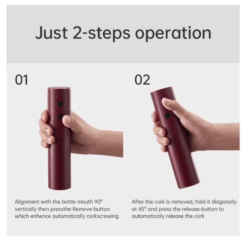 VinoSwift Automatic Wine Opener USB Rechargeable Electric Corkscrew OneTouch Bottle Opener For Home 4