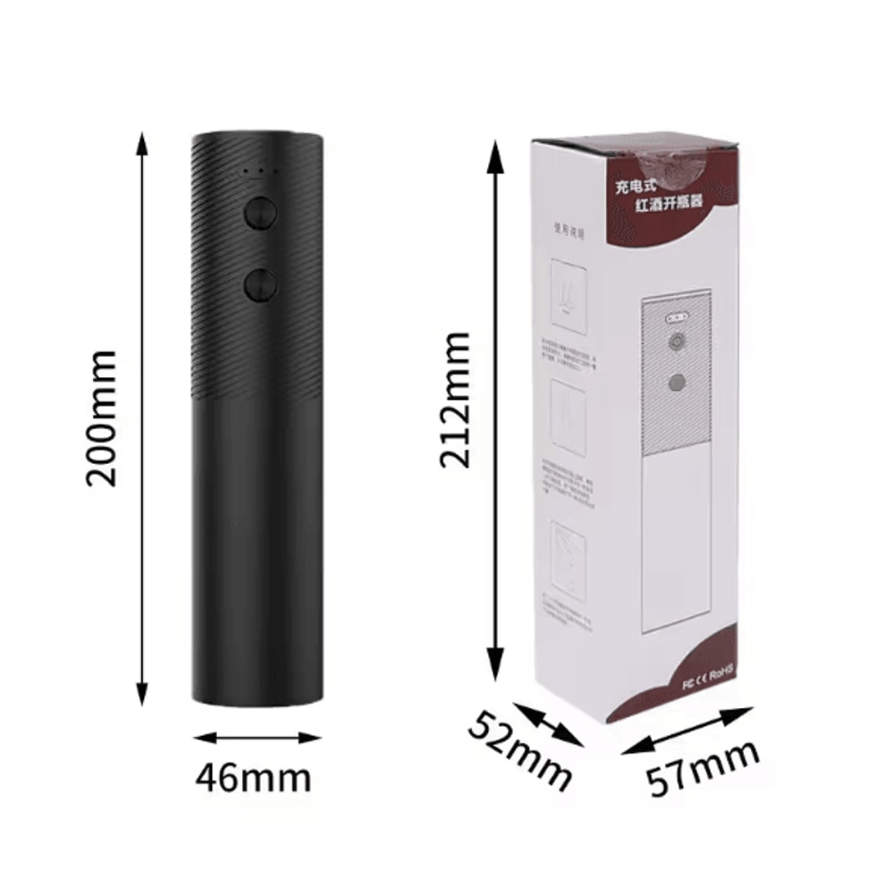 VinoSwift Automatic Wine Opener USB Rechargeable Electric Corkscrew OneTouch Bottle Opener For Home 6