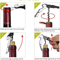 VinoServe 410 Waiters Corkscrew Professional Stainless Steel Wine Bottle Opener With Foil Cutter Co 2