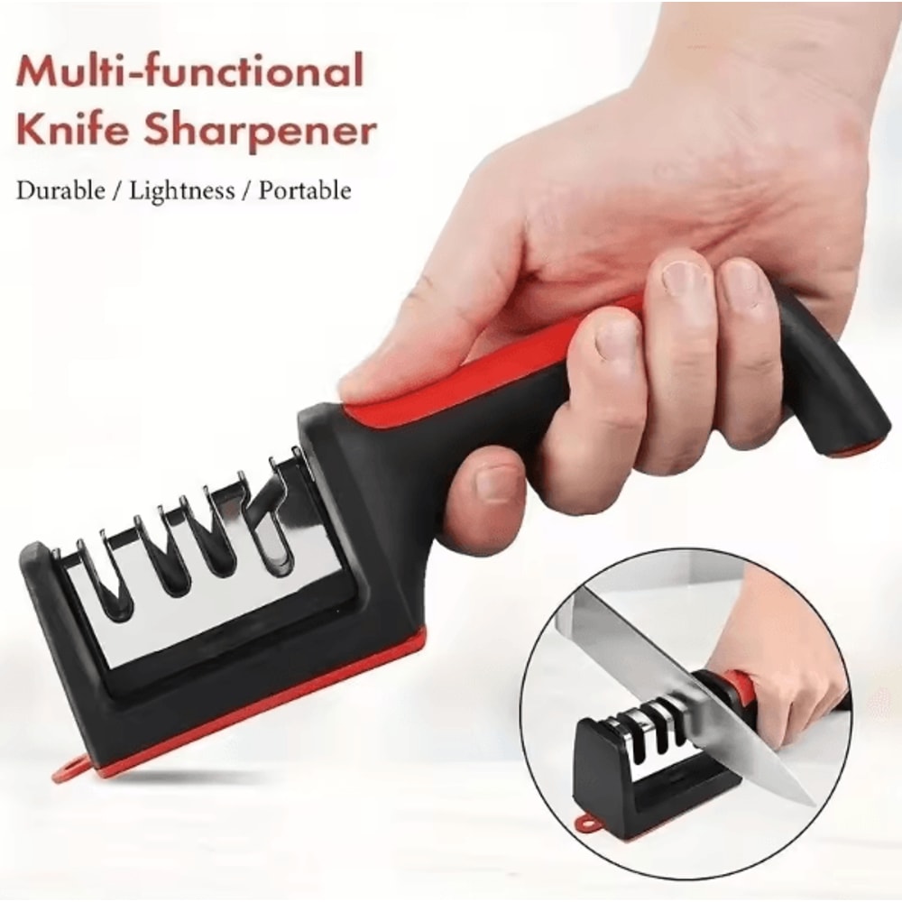 EdgeMaster 4in1 Knife Sharpener Tool Manual Kitchen Blade Sharpener For Fast Precision Edge Mainten 3