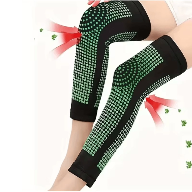 ThermoRelief Wormwood Heated Knee Support Brace Latex Compression Sleeve For Pain Relief Joint Pro 2