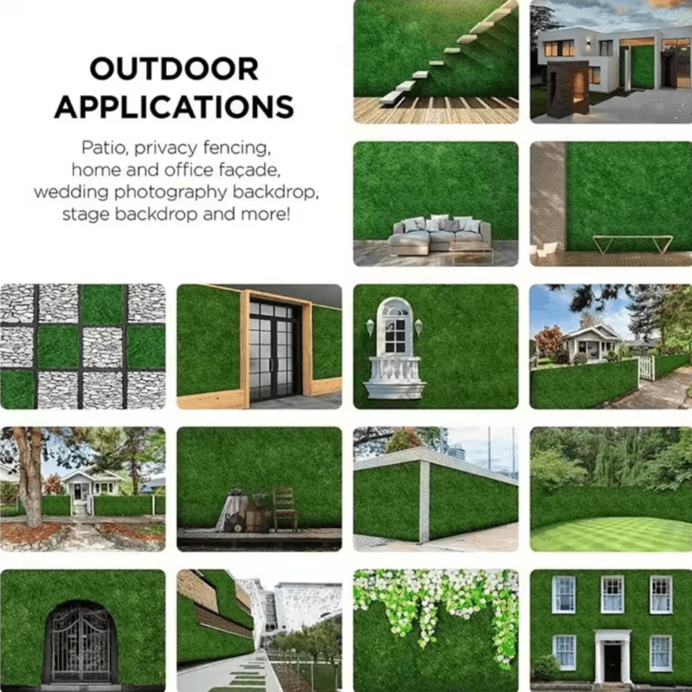 10PCS Artificial Grass Wall Panels Boxwood Hedge Greenery Backdrop For Indoor Outdoor Topiary Wall 4