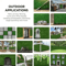 10PCS Artificial Grass Wall Panels Boxwood Hedge Greenery Backdrop For Indoor Outdoor Topiary Wall 4