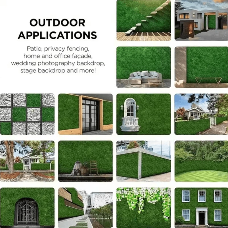10PCS Artificial Grass Wall Panels Boxwood Hedge Greenery Backdrop For Indoor Outdoor Topiary Wall 4
