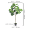 SucceBuy Artificial Olive Tree 46FT Realistic Faux Olive Tree Indoor With AntiTip Base LowMainten 5