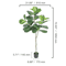 SucceBuy Artificial Olive Tree 46FT Realistic Faux Olive Tree Indoor With AntiTip Base LowMainten 7