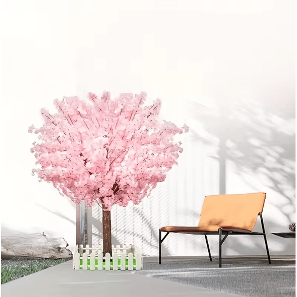 Handmade Artificial Cherry Blossom Tree Pink Sakura Faux Tree Indoor Outdoor Wedding Decor 46FT 5