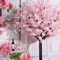 Handmade Artificial Cherry Blossom Tree Pink Sakura Faux Tree Indoor Outdoor Wedding Decor 46FT 7