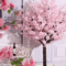 Handmade Artificial Cherry Blossom Tree Pink Sakura Faux Tree Indoor Outdoor Wedding Decor 46FT 7