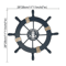 Retro Wooden Ship Wheel Helm Decor Vintage Nautical Boat Steering Wall Art For Coastal Home Decora 4
