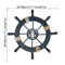 Retro Wooden Ship Wheel Helm Decor Vintage Nautical Boat Steering Wall Art For Coastal Home Decora 4