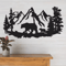 Rustic Metal Bear Wall Decor Cabin Lodge Forest Animal Wall Art For Home Outdoor Spaces 3