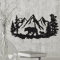 Rustic Metal Bear Wall Decor Cabin Lodge Forest Animal Wall Art For Home Outdoor Spaces 2