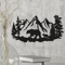 Rustic Metal Bear Wall Decor Cabin Lodge Forest Animal Wall Art For Home Outdoor Spaces 2