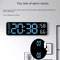 Large LED Digital Wall Clock Temperature Humidity Display AutoDimming Big Display Alarm Clock Wit 2