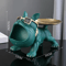Large Bulldog Storage Statue Resin Dog Figurine With Tray Organizer For Home Decor Desk Storage 5