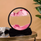 3D Moving Sand Art Picture Round Glass Quicksand Flowing Sand Frame For Relaxing Home Office 9