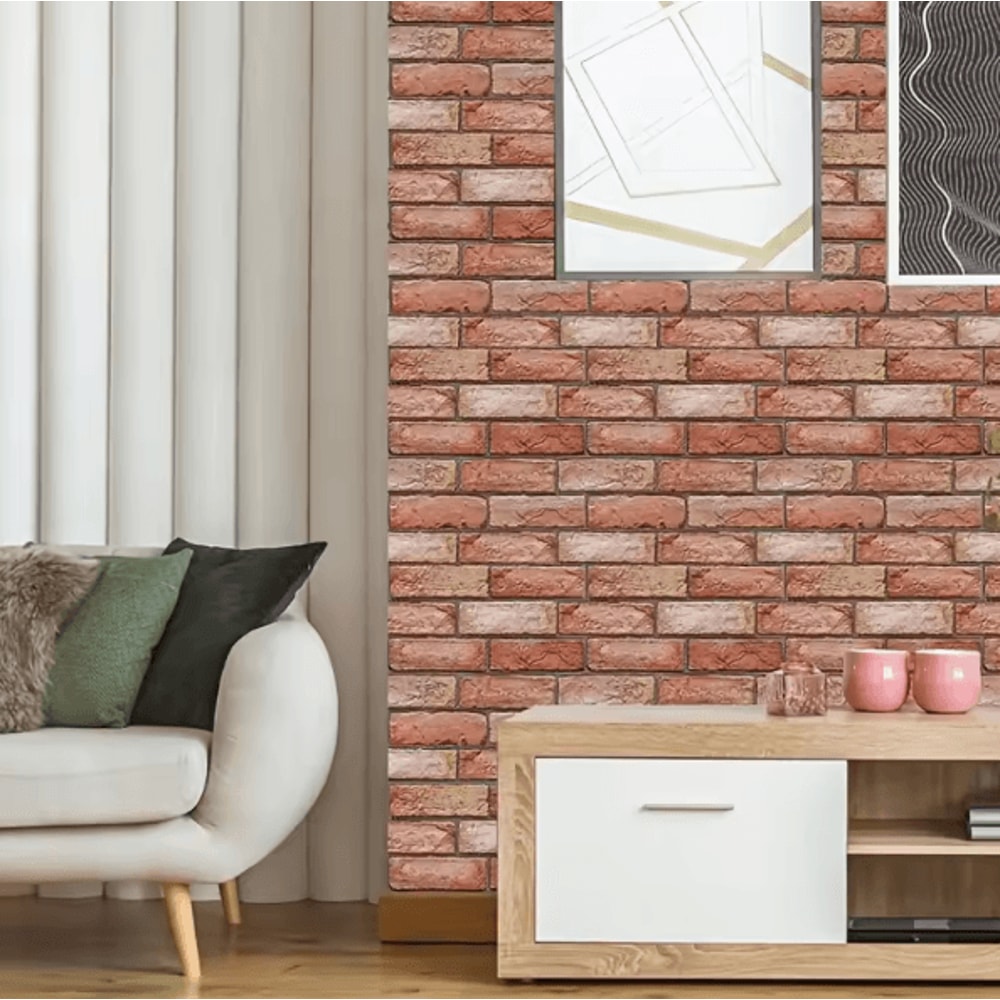 10PCS 3D Wall Stickers PVC Peel And Stick Wall Panels For Kitchen Living Room TV Background Decor 3