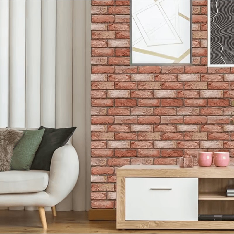 10PCS 3D Wall Stickers PVC Peel And Stick Wall Panels For Kitchen Living Room TV Background Decor 3