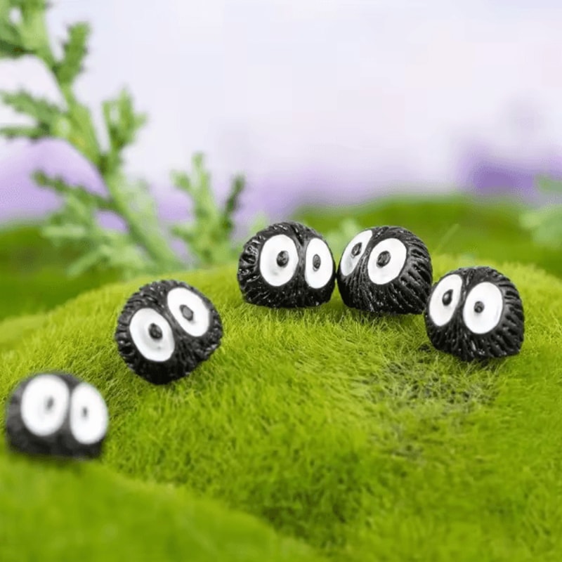 10PCS Mini Dust Ball Elf Figurines Resin Fairy Garden Accessories For Micro Landscape Moss Decor 1