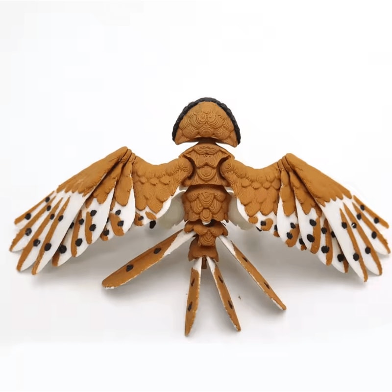 3D Printed Articulated Eagle Figurine Movable Bird Model Desk Decor DIY Gift 3