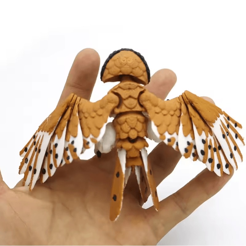 3D Printed Articulated Eagle Figurine Movable Bird Model Desk Decor DIY Gift 4