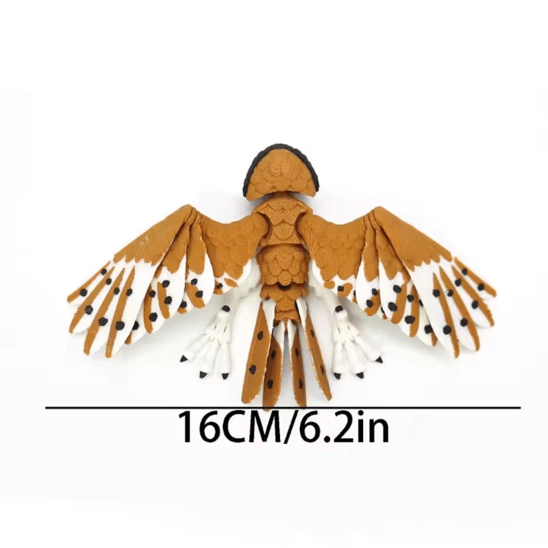 3D Printed Articulated Eagle Figurine Movable Bird Model Desk Decor DIY Gift 5