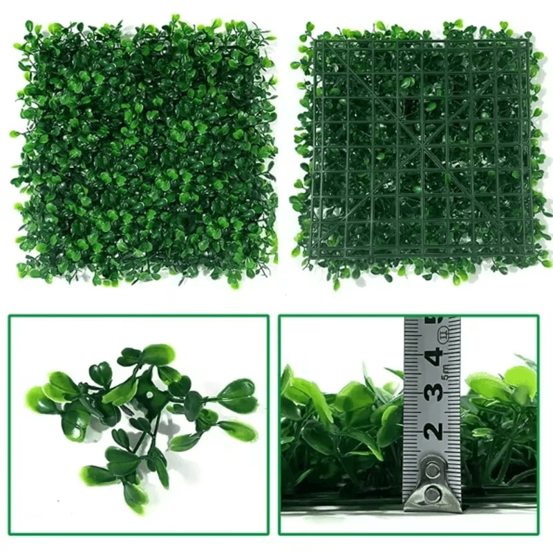 10PCS Artificial Boxwood Hedge Wall Panels UVProtected Greenery Wall Backdrop For Indoor Outdoor P 1