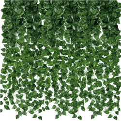 artificial ivy garland vines – realistic greenery hanging decor for weddings, parties & home styling