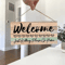 Rustic Wooden Welcome Wall Hanging Farmhouse Welcome Sign Plaque For Home Entryway Living Room De 1