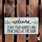 Wooden Welcome Please Remove Your Shoes Sign Rustic Entryway Hanging Wall Plaque For Home Front D 3