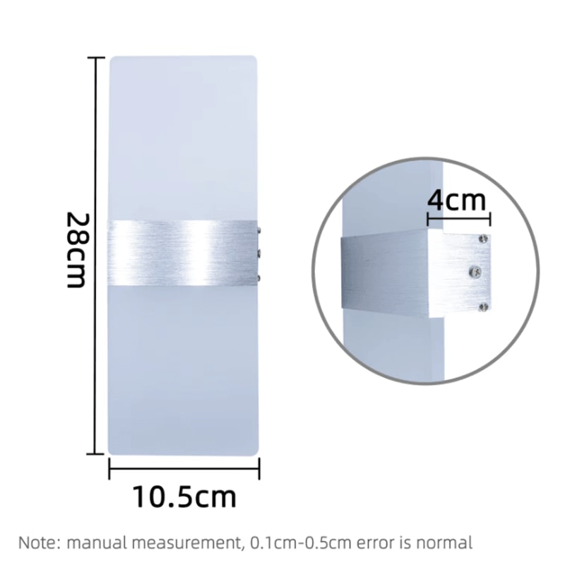 Modern Minimalist LED Wall Lamp Aluminum Acrylic Wall Sconce For Bedroom Living Room Staircase Li 3