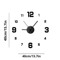 Large DIY 3D Wall Clock Modern Acrylic Mirror Frameless Wall Clock Decor For Living Room Home 4