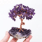 Amethyst Crystal Tree Of Life Wire Wrapped Healing Crystal Bonsai Decor With Natural Stone Base 1