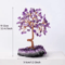 Amethyst Crystal Tree Of Life Wire Wrapped Healing Crystal Bonsai Decor With Natural Stone Base 4