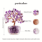 Natural Crystal Fortune Tree Tree Of Life Feng Shui Decor With Handcrafted Gemstone Leaves 3