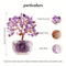 Natural Crystal Fortune Tree Tree Of Life Feng Shui Decor With Handcrafted Gemstone Leaves 3