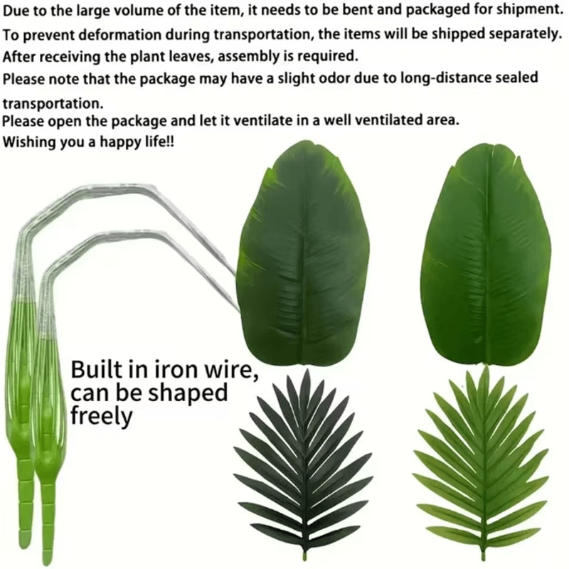 50Inch Giant Artificial Palm Tree Realistic Lush Tropical Plant For Indoor Outdoor Home Decor 2